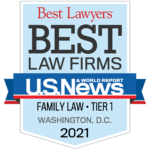 US News/Best Lawyers “Law Firm of the Year” in Family Law – Tier 1, Washington, DC. Badge